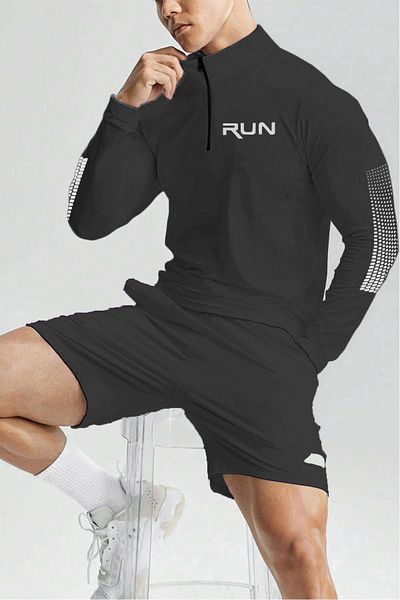 GHASSY CO. Μακρυμάνικο μπλουζάκι Ghassy Co. Ανδρικό Running Quick Dry Moisture Wicking Technical Performance