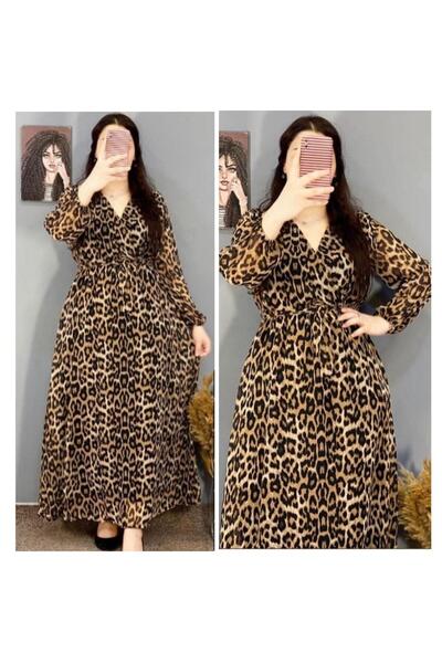 CİXAPLE Φόρεμα σιφόν με σχέδιο - με φόδρα στο μανίκι