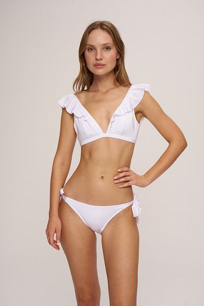 Pierre Cardin Triangle Bikini Top - Derek Flounced
