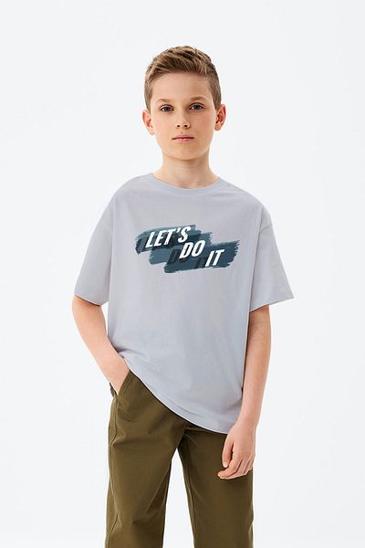 ADABEBEK Tricou pentru băieți imprimat Let&#39;s Do It