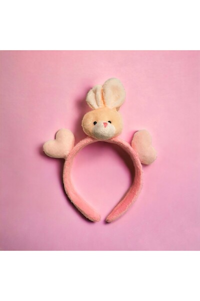 The Cloudish Shop Bebek çocuk saç tacı peluş TAVŞAN KALP