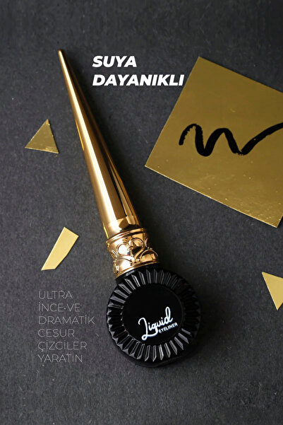 GXMPRO Suya Dayanıklı Mat Dipliner (SİYAH) - Ultra İnce Waterproof Dipliner