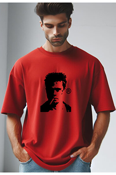 Vordevia Borilački klub Štampano Crvena Oversize kroj majica