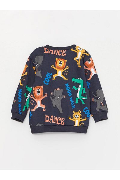 LC Waikiki LCW baby Crew Neck Printed Baby Boy Sweatshirt