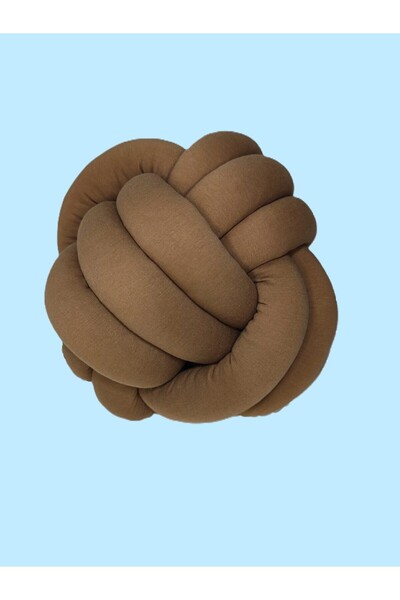 Lucky Kids وسادة علوية مزخرفة بعقدة من فرو المنك