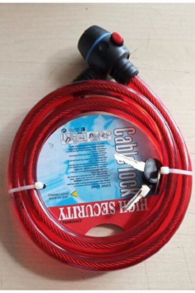 Zhongli KNT Zhongli Cable Lock 15X1500 mm Boyunda Dayanıklı Bisiklet ve Motor...