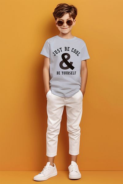 ADABEBEK Tricou pentru băieți cu imprimeu Be Yourself