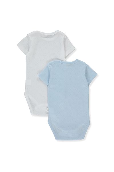 Bebetto AJURLU SHORT SLEEVE BODY 2-PACK (BASIC/24) T 3387