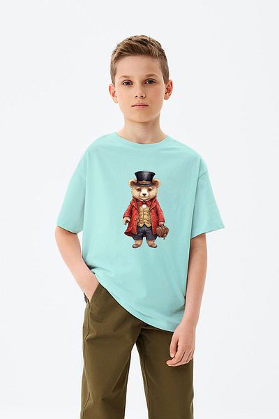 ADABEBEK T-shirt για αγόρι με στάμπα Magician Teddy Bear