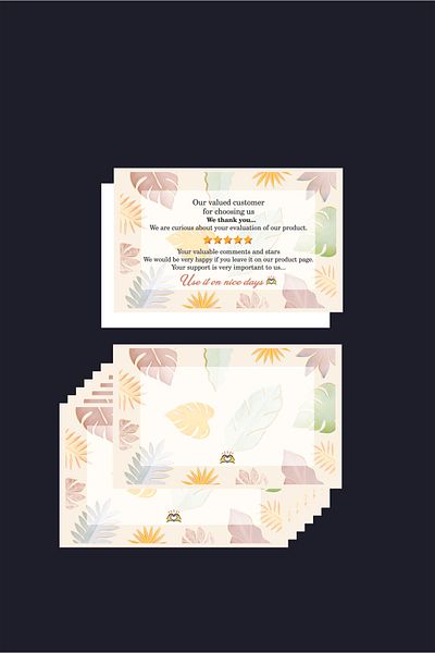 Örün Matbaa Thank you English Card Thank you card English 60 Pieces/Piece