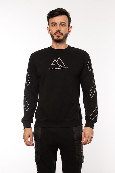 Cazador Ανδρικό φούτερ Jazz 5132 Sleeves Printed Crew Neck