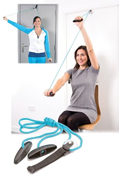 BarkoFix Omuz Makarası Eklem Açısı Fizik Tedavi Direnç Lastiği Pratik Egzersi...