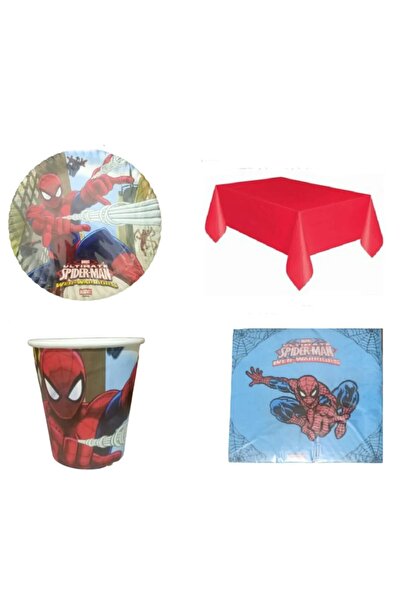 Bkmc Cartoon Character 8-Person Plate, Glass, Fork, Balloon Party Set