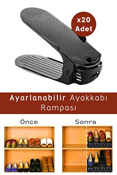 NY HOME Adjustable Shoe Ramp 20 Pieces
