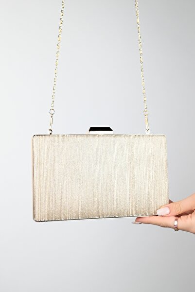 LuviShoes YADAYA Gold Striped Women's Evening Dress Bag