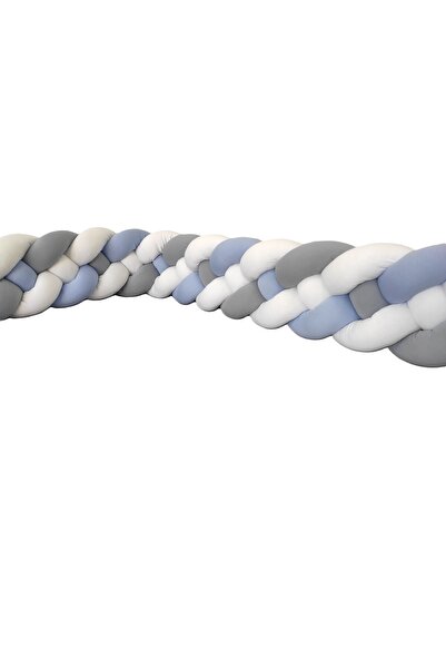 mee-like حماية محبوكة 360 سم 4 قطع موديل محبوك - مناسب لسرير الأطفال 60x120 أو 70x110