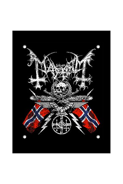 Z zepplin Mayhem Band Logo Patch mare pe spate
