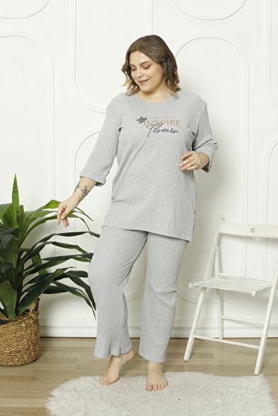 FAMES PİJAMA PLUS SIZE SEASONAL PAJAMAS SET