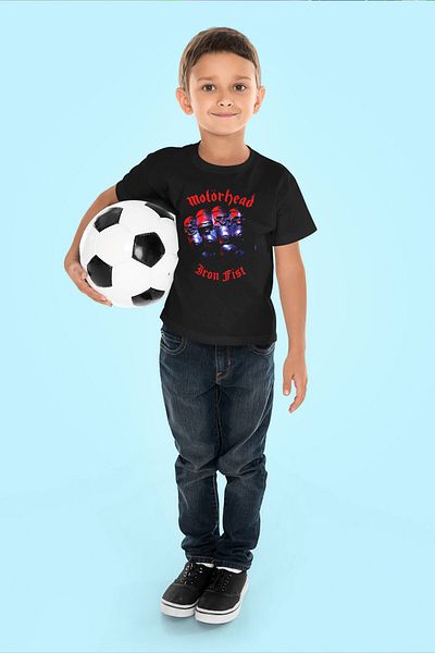 tf tişörtfabrikası Tricou pentru copii unisex negru Motörhead Iron First