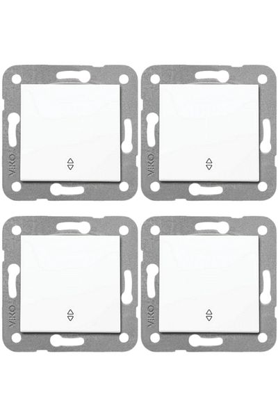 VİKO Viko Karre Vavien White (Frame Included)90967004 (4 Pieces)