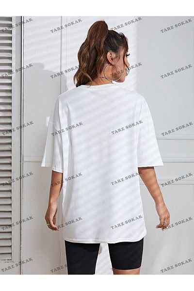 FANBOX SHOP Tricou unisex cu umăr dezactivat cu model BAY Frog - KOD-1364