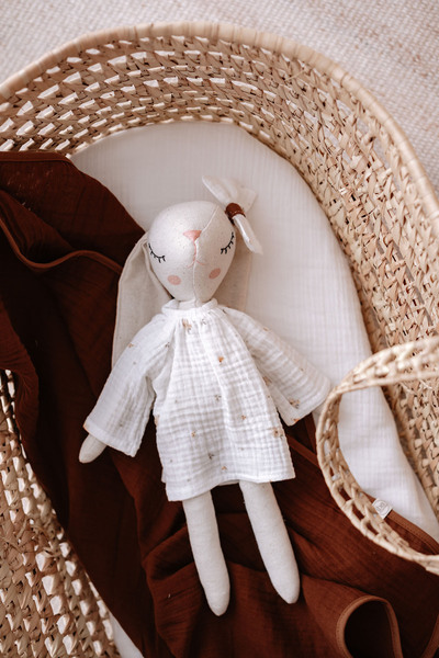 TBA COLLECTION Kız Tavşan Müslin Uyku Arkadaşı | Tiny Boho Floral