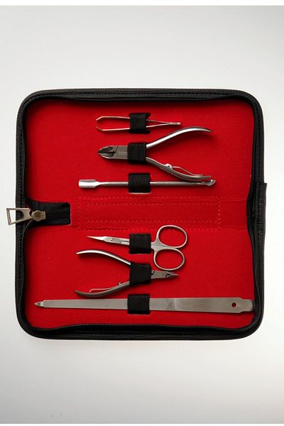 Solingen Cobalt Black Set Super Sharpened Professional 7 Pieces Stainless Steel