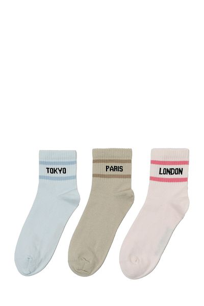 lumberjack Wl City 3Lu 33Ks 4Fx Lime Women's Socks