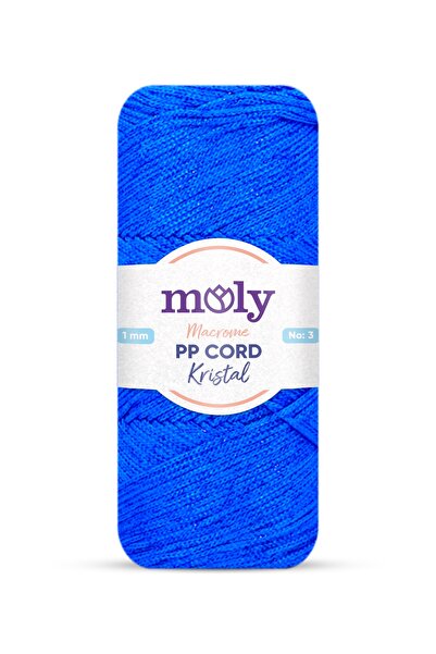 Moly PP корд кристален блясък полиестер макраме ръчно плетене прежда 200 г