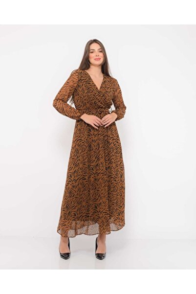 Apple Cix Шифон V-образно деколте с балонен ръкав Шифон