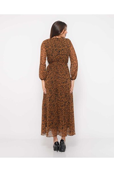 Apple Cix Шифон V-образно деколте с балонен ръкав Шифон