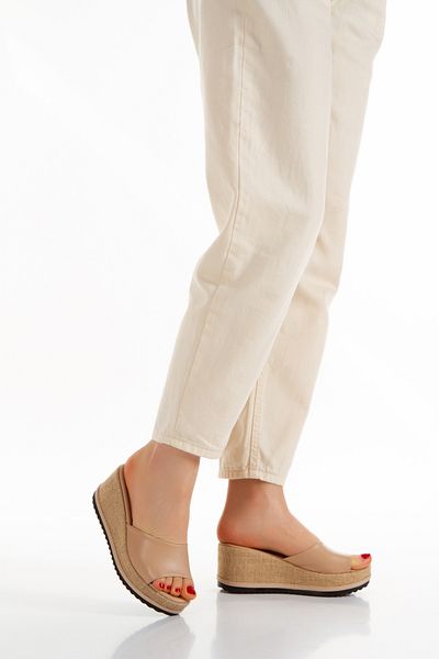 Melacomfort Γυναικείο άχυρο Comfort Nut - Nude Slippers