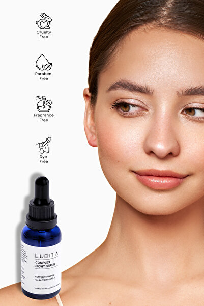 LUDITA Complex Night Serum – Gece Bakım Serumu, Anti-Aging & Nemlendirici