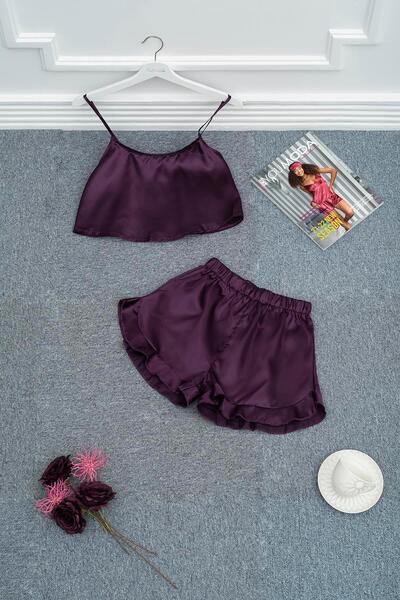 for you sleepwear 2-Piece Purple Athlete Shorts Set
