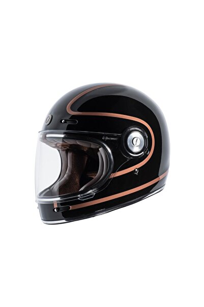 TORC T-1 Copper Pin Kapalı Motosiklet Kaskı Siyah