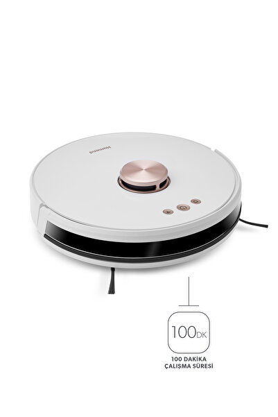 HOMEND Alex Laser Pro 1283H Moplu Ve Haritalamalı Akıllı Robot Süpürge Beyaz