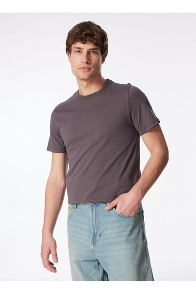 Lee Cooper Round Neck Anthracite Men's T-Shirt 242 LCM242019 BASELO ANTHRACITE
