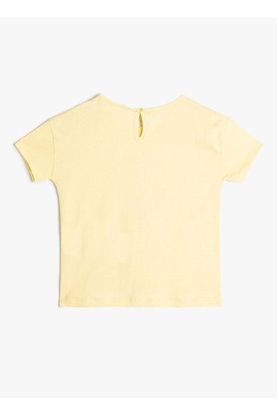 Koton Women's Yellow T-Shirt 4SMG10109AK