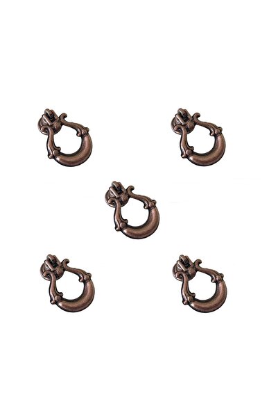 EYM 5 Adet Ay Sarkaç Eskitme Düğme Antik Bakır Mobilya Kulp