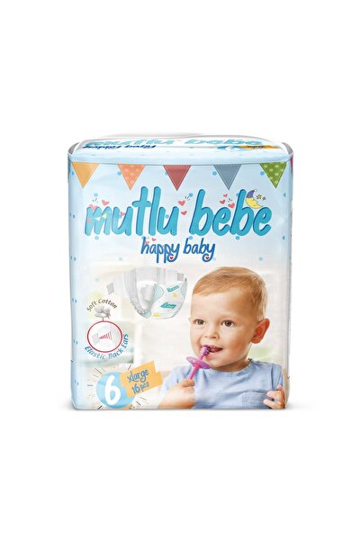 MUTLU BEBE Bebek Bezi 6 Numara -(xlarge )16 Adet