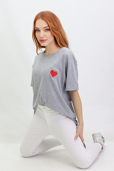 get crazy collection Tricou unisex supradimensionat cu acoperire roșie