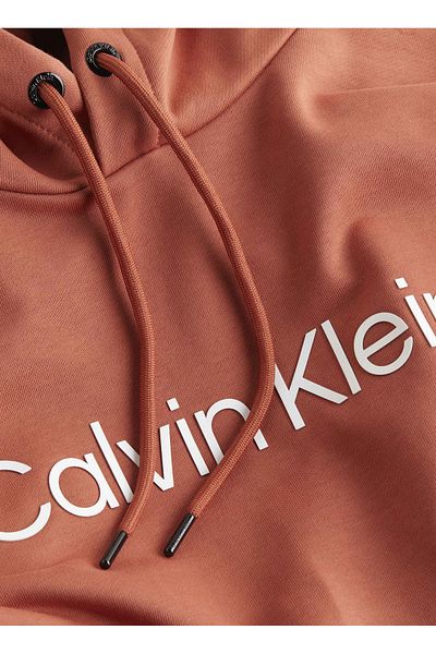 Calvin Klein Orange Hood Collar Men's Sweatshirt - K10K 111345 S0B