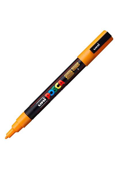 Uni Pc-3M 0.9-1.3mm Bright Yellow Posca Marker