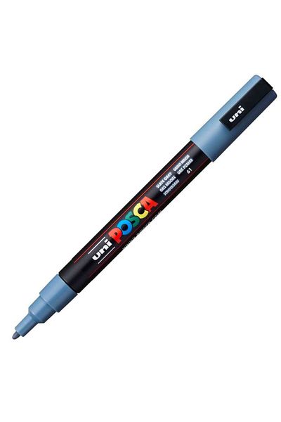 Uni Posca Marker - 0.9-1.3mm Slate Grey, Pc-3M Model