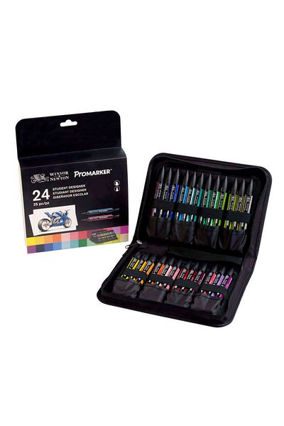 Winsor Newton Winsor & Newton Promarker 24-Piece Bag Set Student Designer