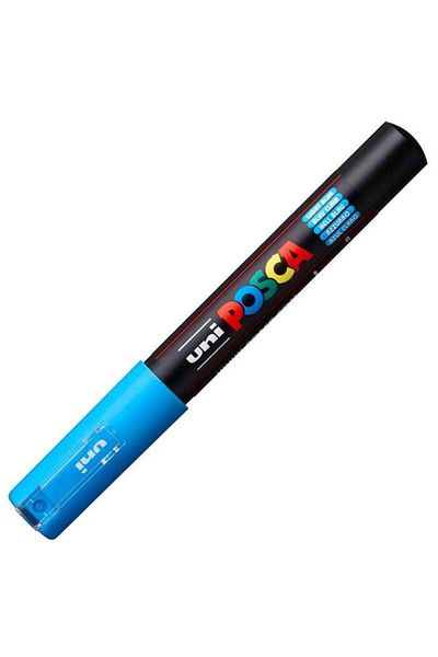 Uni Posca Marker - 0.7mm Light Blue, Pc-1M Model