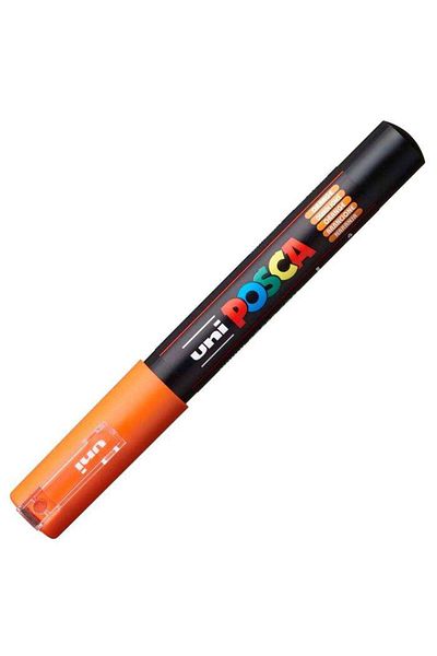 Uni Posca Marker - 0.7mm Orange Pc-1M