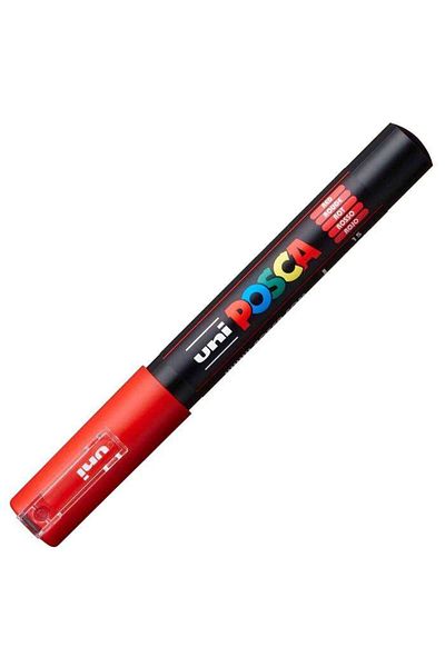 Uni Pc-1M 0.7mm Red Posca Marker