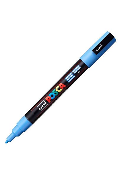 Uni Posca Marker - 0.9-1.3 mm Sky Blue, Pc-3M