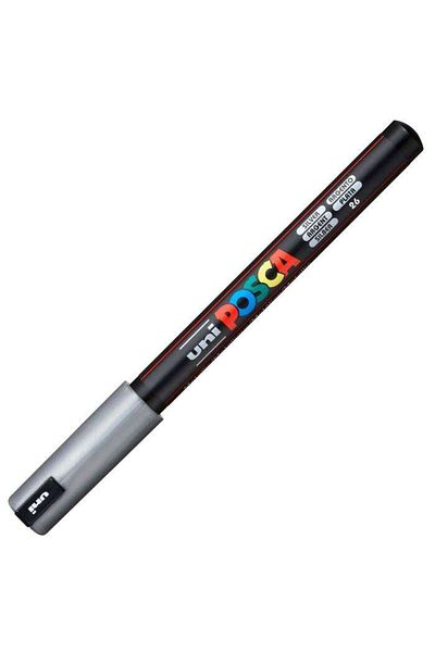 Uni Posca Marker 0.7mm Silver Pc-1Mr
